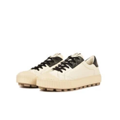 Pataugas ARAN/MIX F4H OFFWHITE/NOIR 12 Pataugas ARAN/MIX F4H OFFWHITE/NOIR -Pataugas 628206 979 BASKET FEMME ARAN MIX F4H OFFWHITE NOIR 5