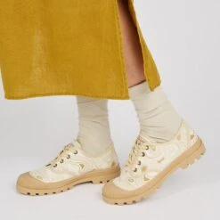 Pataugas AUTHENTIQUE L/TOPO F2I BEIGE -Pataugas BASKET FEMME OG L TOPO F2I BEIGE 628387 150 Porte 1